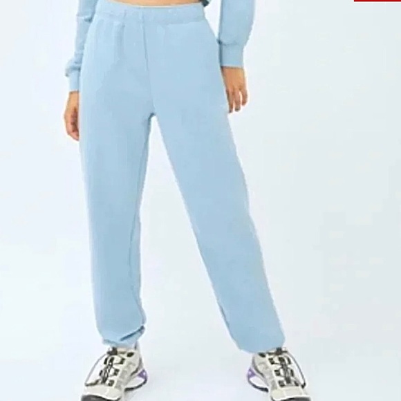 Aritzia Pants - Aritizia TNA- Cozy Boyfriend Sweatpants Light Blue